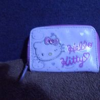 Weiß-Rosa Geldbörse Hello Kitty gebraucht