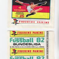 Panini Bundesliga Fußball 1982 eine ungeöffnete Tüte
