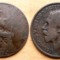 Half Penny 1918 Großbritannien
