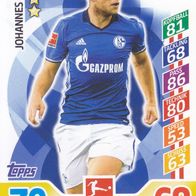 Schalke 04 Topps Match Attax Trading Card 2017 Johannes Geis Nr.278