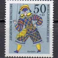 Bund BRD 1970, Mi. Nr. 0653 / 653, Wohlfahrt, postfrisch #18014