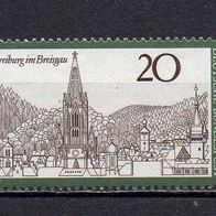 Bund BRD 1970, Mi. Nr. 0654 / 654, Freiburg, postfrisch #18021