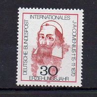 Bund BRD 1970, Mi. Nr. 0656 / 656, Comenius, postfrisch #18029