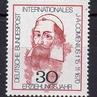 Bund BRD 1970, Mi. Nr. 0656 / 656, Comenius, postfrisch #18031