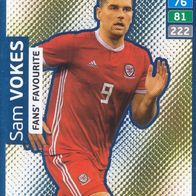Panini Trading Card Road to Uefa EM 2020 Sam Vokes aus Wales Nr.279 Fans Favourite
