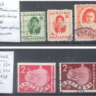 Briefmarken Bulgarien 1937 Sondermarken Prinzessin Marie-Luise 1938 Kronprinz Simeon