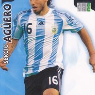 Panini Trading Card Fussball WM 2010 Sergio Agüero aus Argentinien