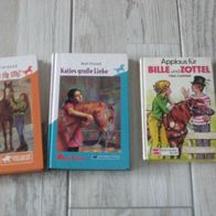 3 gebundene Bücher für Pferdefreunde, 2 x Ponyclub, 1 x Billie und Zottel