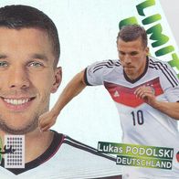 Panini Trading Card Fussball WM 2014 Lukas Podolski Nr. LE-LP aus Deutschland