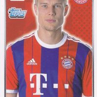 Bayern München Topps Sammelbild 2014 Holger Badstuber Bildnummer 204
