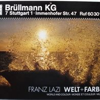 Kalender 1981 -WELT + FARBE- mit Bildern von Franz Lazi