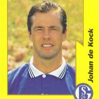 Schalke 04 Panini Sammelbild 1997 Johan de Kock Bildnummer 205