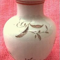 Porzellan-Vase , VEB Porzellanwerk Reichenbach - Mit Blumenmotiv - ca. 14,5 cm Länge