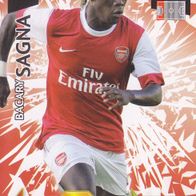 Arsenal London Panini Trading Card Champions League 2010 Bacary Sagna