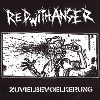 Red With Anger / Metasystox - Zuviel Bevölkerung 7" (2002) Wasteland Records, HC-Punk