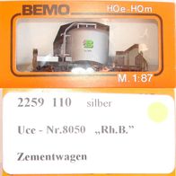 Bemo 2259 110, Zementwagen Uce, 8050 der RhB, "Am besten Beton"
