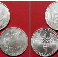 5 DMark 3 Münzen vom Jahrgang 1978 und 1979 in 625er Silber