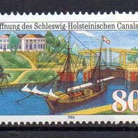 Bund BRD 1984, Mi. Nr. 1223, Schleswig-Holstein-Canal, postfrisch #18094