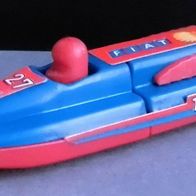 Ü-Ei Schiffe 1991 - Rennboote - Rennboot 2 - blau - alle 4 Aufkleber