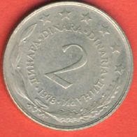 Jugoslawien 2 Dinara 1978