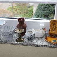 8 x Deko Pflanzengefäße Vase, Ascher Kerzenständer