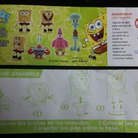 Fremdfiguren / Grezon - Mexiko Beipackzettel SpongeBob Schwammkopf 2008