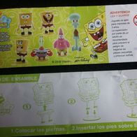 Fremdfiguren / Grezon - Mexiko Beipackzettel SpongeBob Schwammkopf 2008,