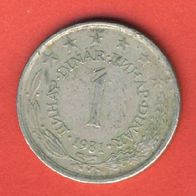 Jugoslawien 1 Dinar 1981