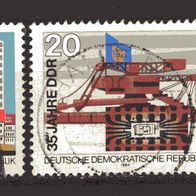 DDR 1984 35 Jahre Deutsche Demokratische Republik MiNr. 2888 - 2889 gestempelt