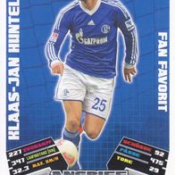 Schalke 04 Topps Match Attax Trading Card 2012 Klaas-Jan Huntelaar Nr.466 Fan Favorit