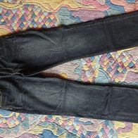 Jeans mit Gürtel v. Million X Gr M / 176 BW-Denim Antrazitfarben #Style#Girl