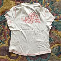 Polo-Shirt v Regatta Wild Shores Weiß Gr XL / UK 16 / 42 BW-Jersey mit Aufdruck
