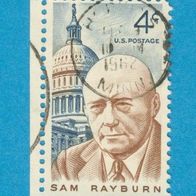 USA 1962 Mi.832 Sam Rayburn mit Seitenrand sauber gestempelt.