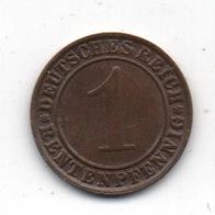 Münze Deutsches Reich 1 Rentenpfennig 1923