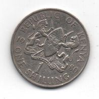 Münze Kenya 1 Shilling 1980
