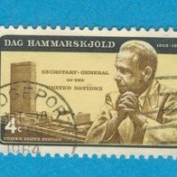 USA 1962 Mi.833 I. Dag Hammarskjöld sauber gestempelt.