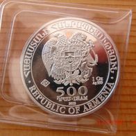 1 oz Silbermünze Armenien "Arche Noah" 2013, in Münztasche