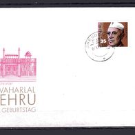 DDR 1989 100. Geburtstag von Jawaharlal Nehru FDC MiNr. 3284 gestempelt