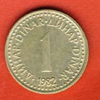 Jugoslawien 1 Dinar 1982