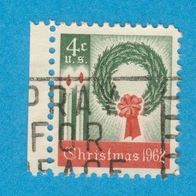 USA 1962 Mi.834 Weihnachten mit linken Seitenrand gest.