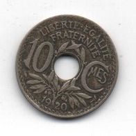 Münze Frankreich 25 Centimes 1920