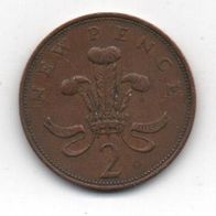 Münze England 2 New Pence 1971