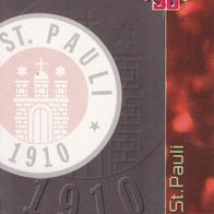 St. Pauli Panini Ran Sat1 Fussball Trading Card 1996 Vereinslogo Nr.143