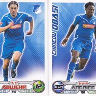 2x TSG Hoffenheim Topps Match Attax Trading Card 2009