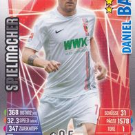 FC Augsburg Topps Match Attax Trading Card 2015 Daniel Baier Nr.8
