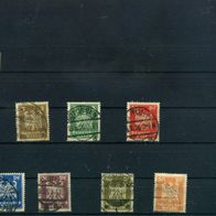 Briefmarken DR 1924, kompl. Satz 355 - 361, gestempelt, siehe Scan
