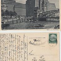 Chile- und Ballinhaus, Hamburg, 1933, Hafen, Hafenkutter,