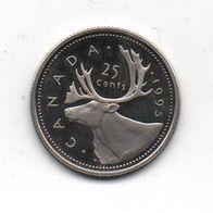 Münze Canada 25 Cent 1995