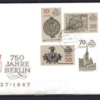 DDR 1986 750 Jahre Berlin (I) FDC MiNr. 3023 - 3026 gestempelt