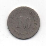 Münze Deutsches Reich 10 Pfennig 1876